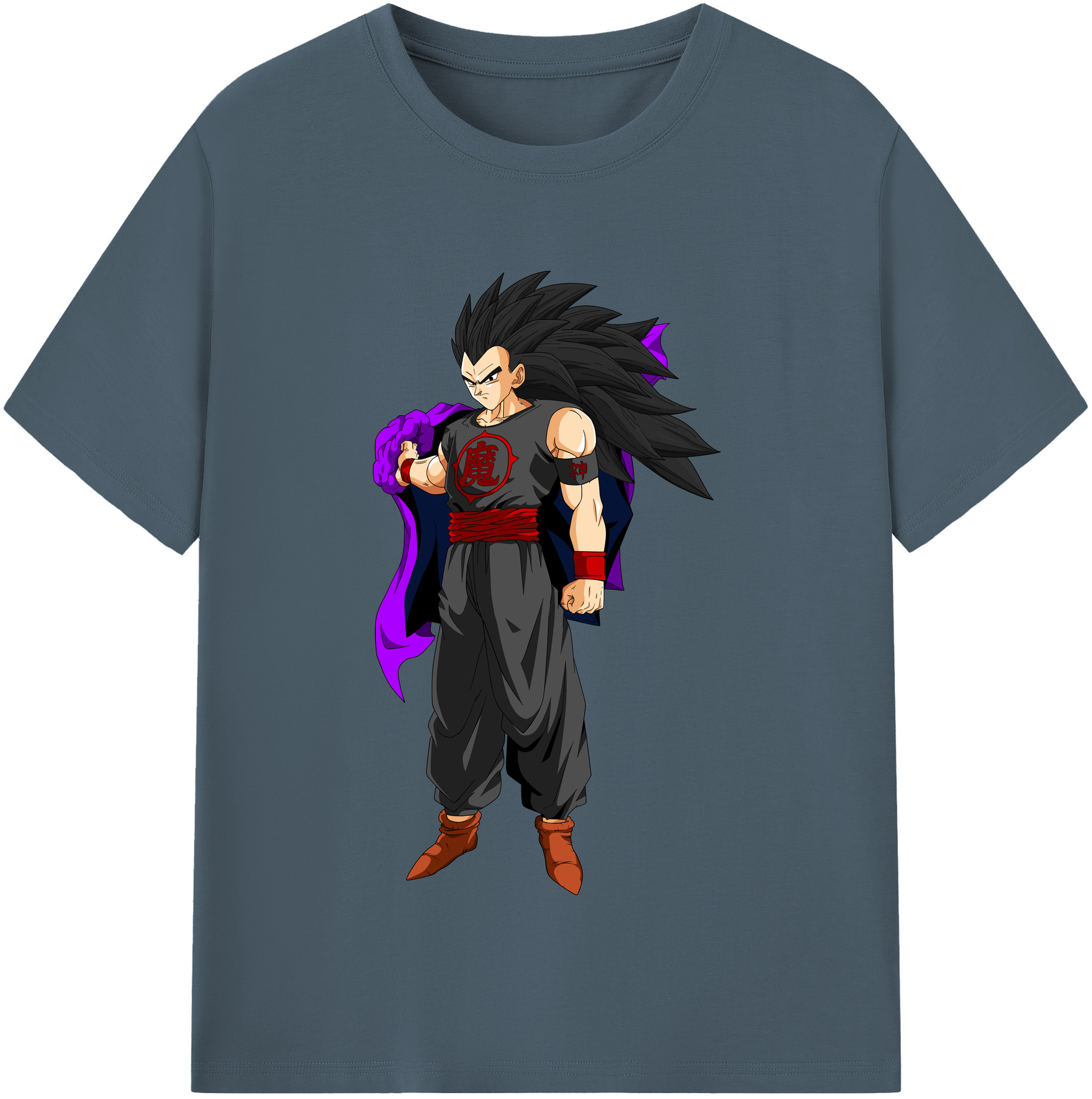 （画像用） ドラゴンボール ベジータ四世（Bejīta Yonsei）DRAGON BALL Vegeta IV 綿100％半袖Tシャツ（フロントプリント）